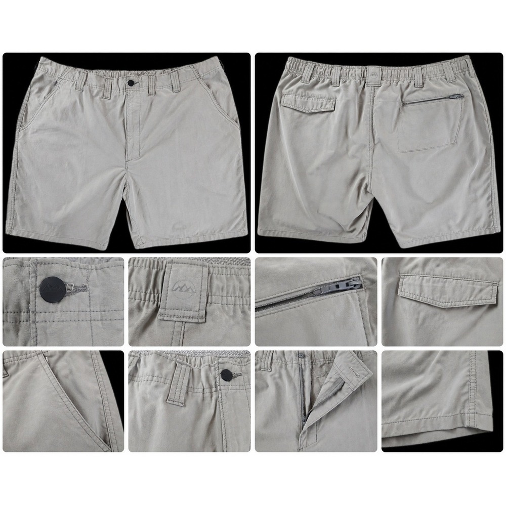 Wrangler Mens 44 Gray Outdoor Shorts Hiking Utility Workwear Gorpcore Big Tall